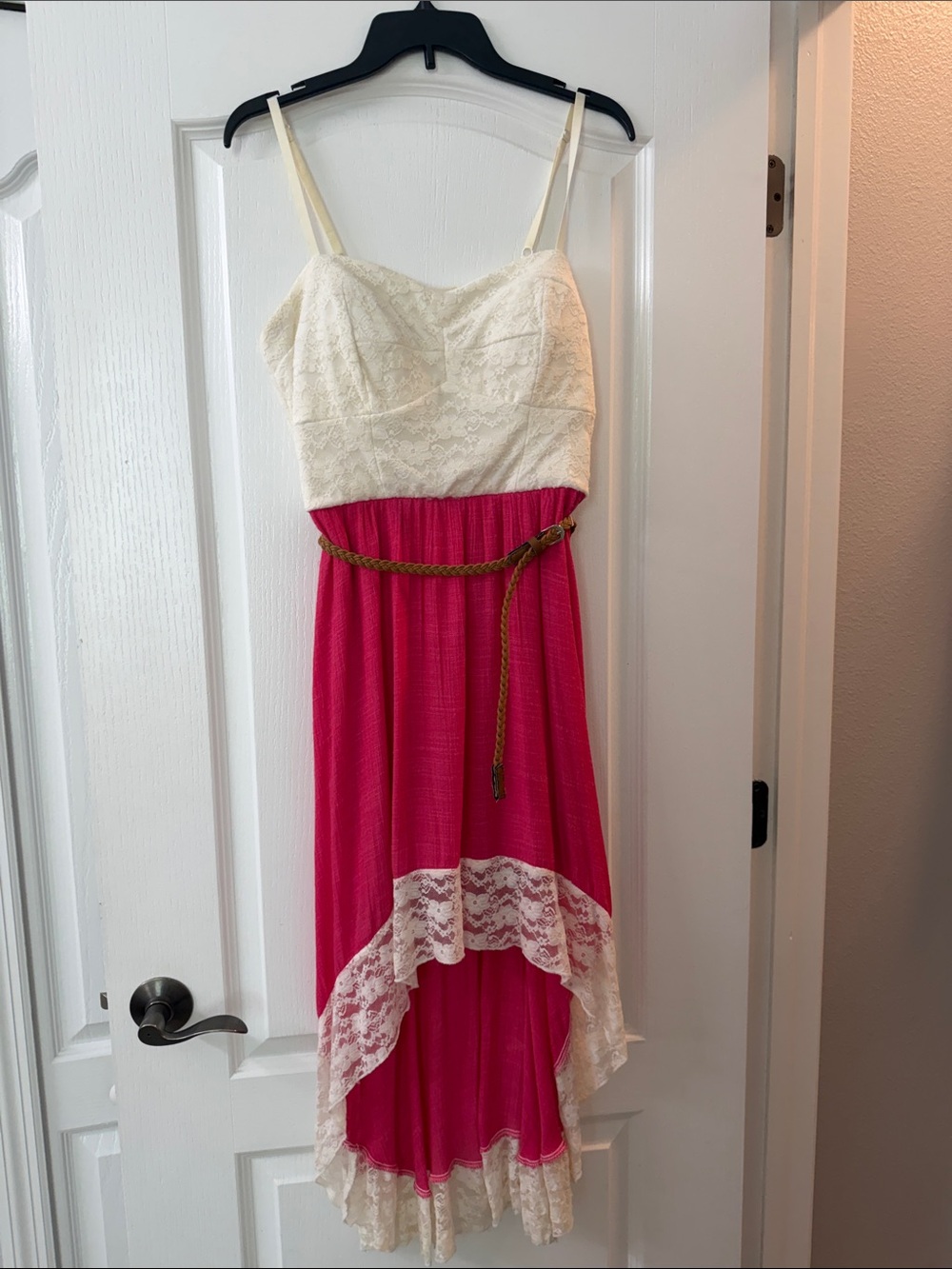 Lily Rose Ivory Lace-Trim Camisole